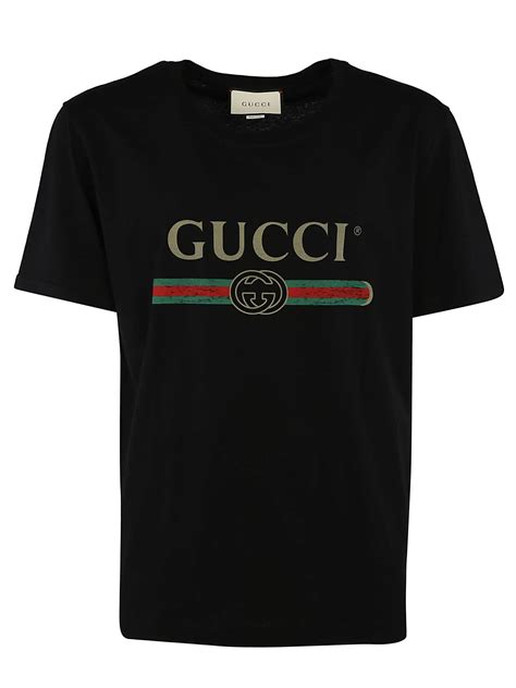 oversize washed t shirt with gucci logo|gucci graphic t shirt.